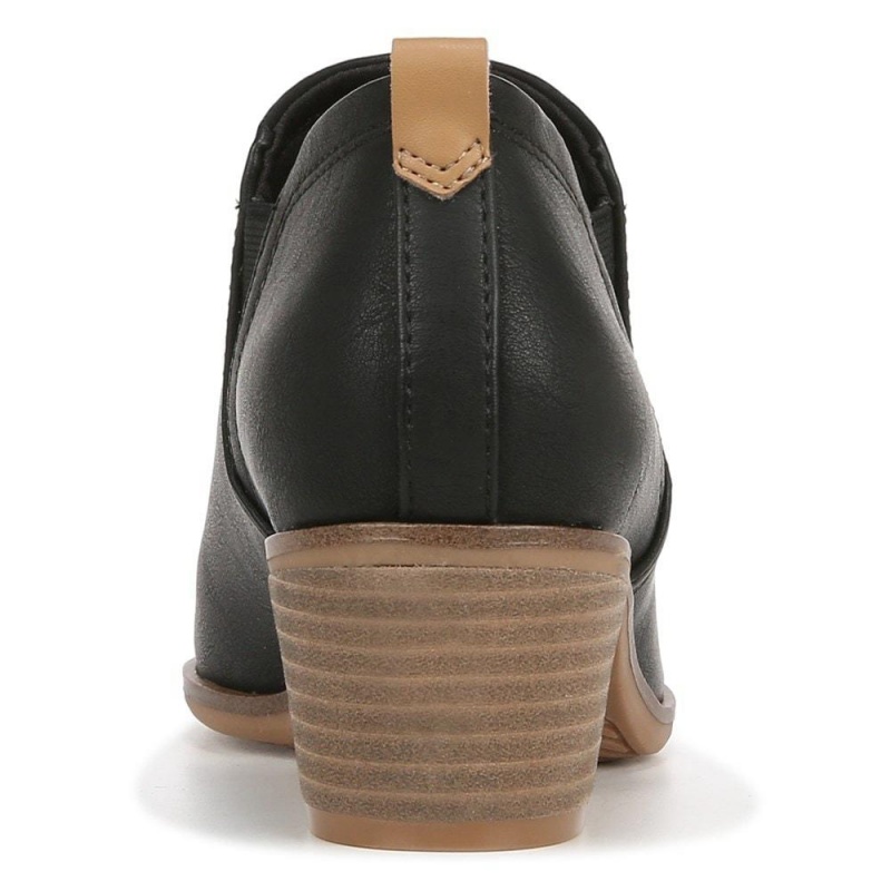 Black Synthetic Women's Dr. Scholl's Laurel Ankle Boots | 60253-VWNO